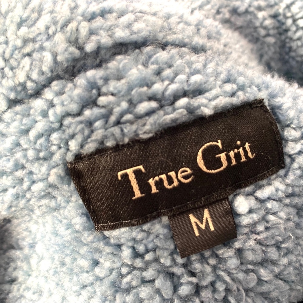 True Grit Vintage Jacket Sz M Sherpa Style Fleece - Picture 8 of 10